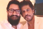 Aamir Khan, Shah Rukh Khan updates, srk and aamir share a candid click, Publishing news