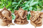 ganesh murti, edo friendly Ganesha, how to make eco friendly ganesh idol from clay at home, Ganesh chaturthi