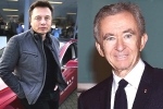 Elon Musk shares, Bernard Arnault, elon musk loses world s richest man s title to bernard arnault, Billionaires