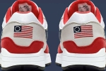 American Flag, american flag on nike shoe, nike withdraws shoe featuring early version of american flag after kaepernick objection, Footwear