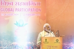 modi at global participation, narendra modi kumbh, pm modi addresses kumbh global participation event, Indian parliament