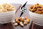 Peanuts, Peanuts vs Almonds for health, peanuts vs almonds for weight loss, Paris
