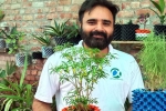 nri Entrepreneurs, nri Entrepreneurs, young nri entrepreneur returns to his native place with an intent to save water in gardening, Save water