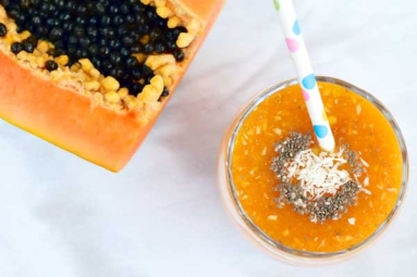 What happens when you consume a combination of papaya and chia seeds?